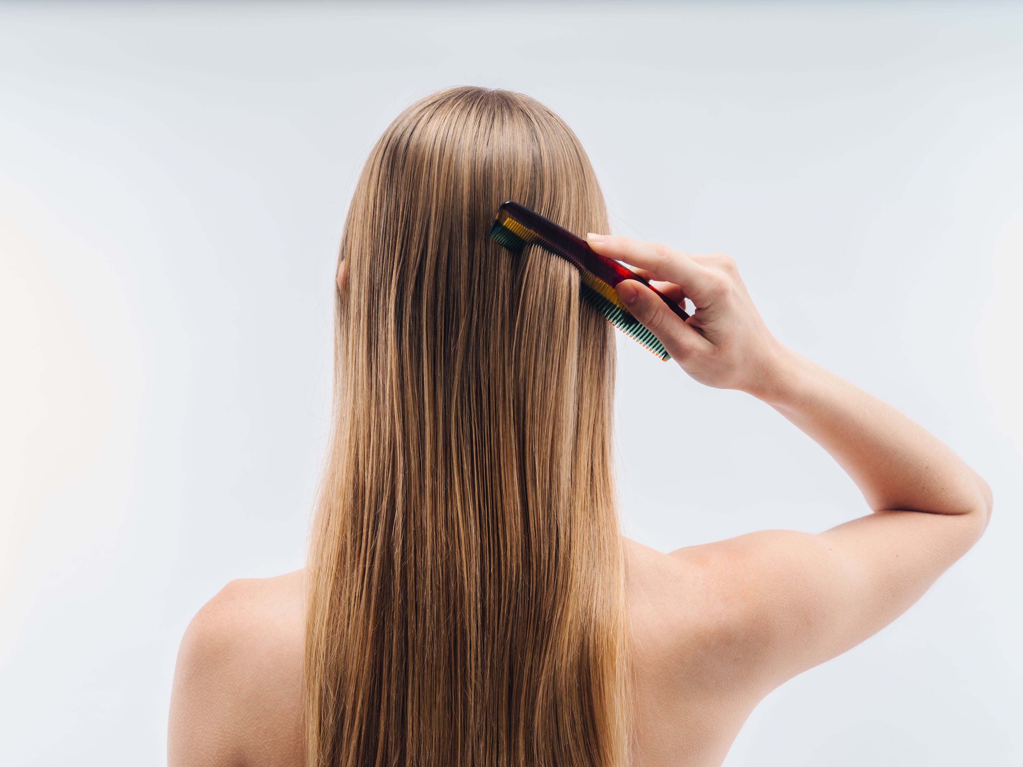 Haare mit Wasserstoffperoxid