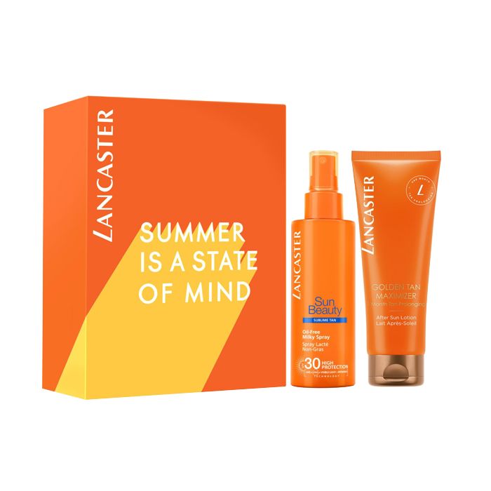 Lancaster Summer Is a State Of Mind Cofanetto Beauty Milky Spray SPF30 + Golden Tan Maximizer After Sun Lotion - Jasmine Parfums- [ean]