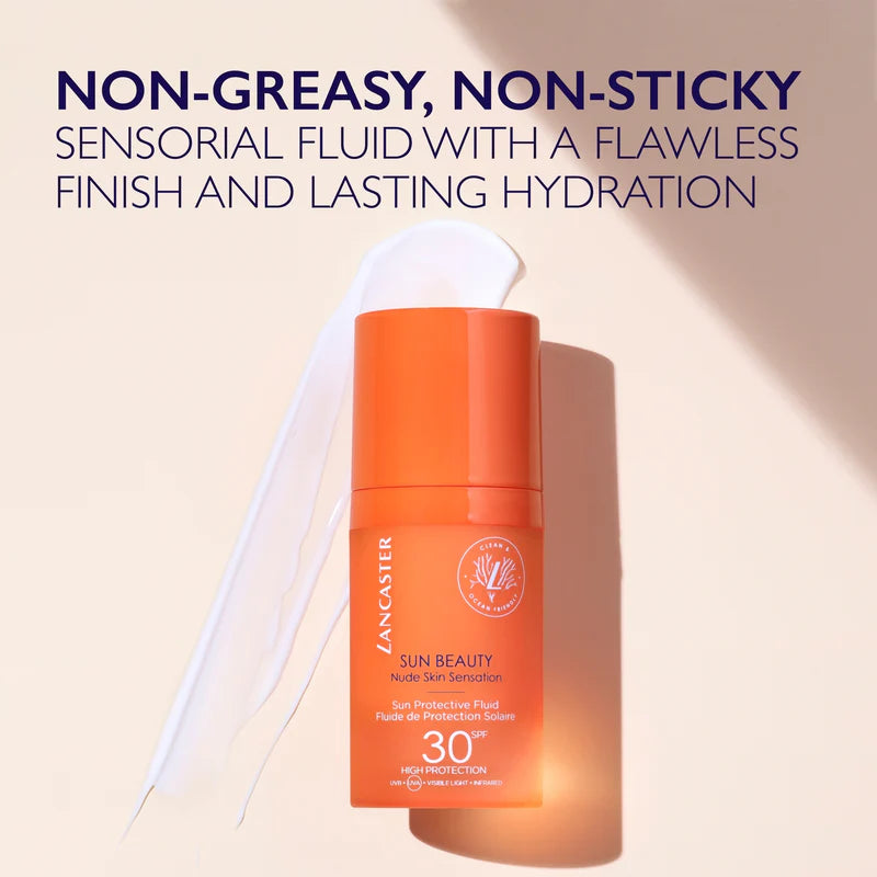 Lancaster Sun Beauty Nude Skin Sensation Sun Protective Fluid SPF30 - Jasmine Parfums- [ean]