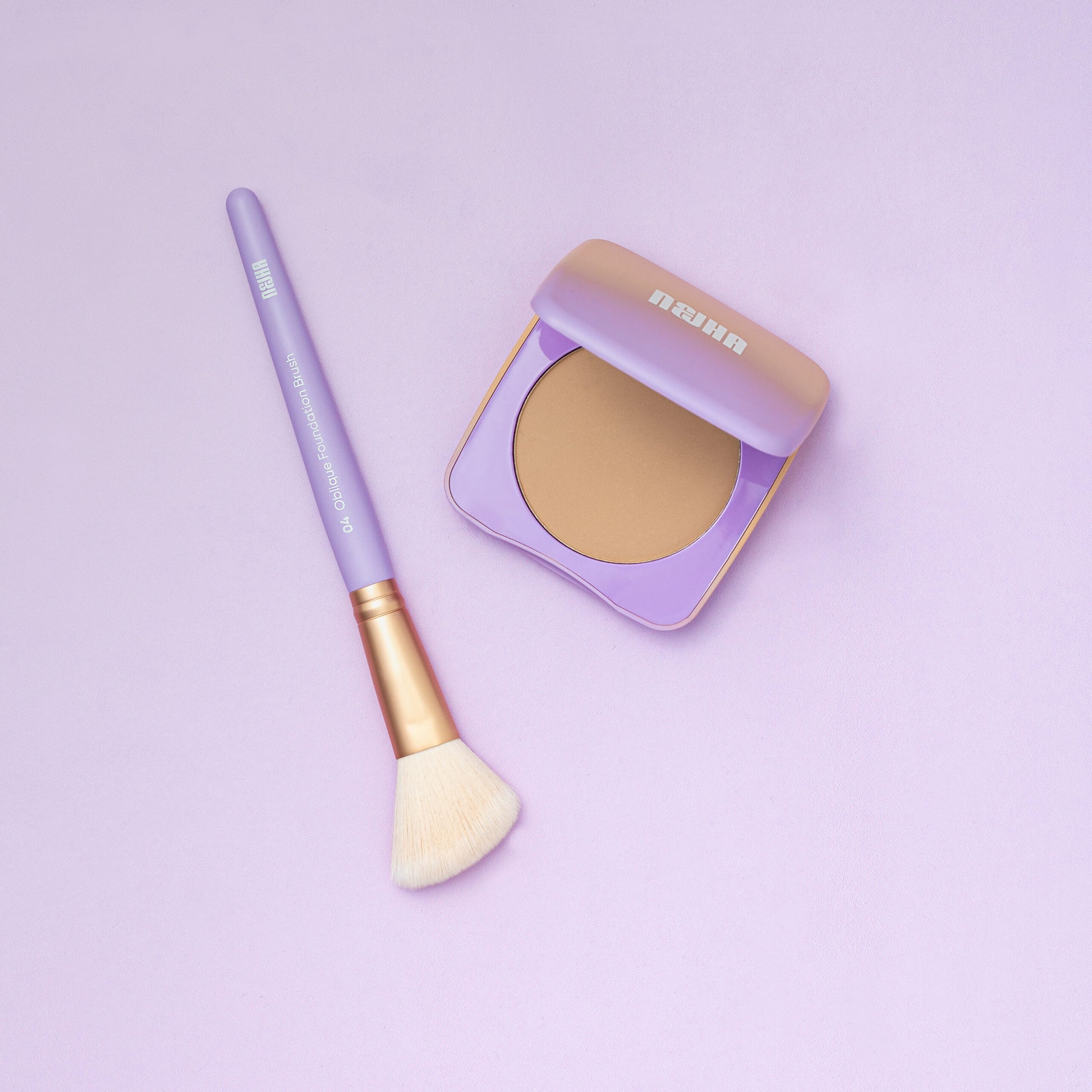 Nejha 04 Oblique Foundation Brush – Pennello Fondotinta Obliquo - Jasmine Parfums- [ean]