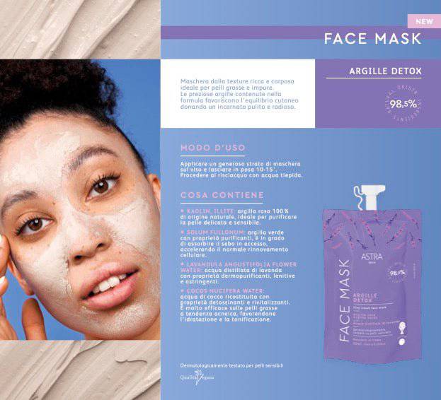 Astra Skin Face Mask Argilla Detox - Jasmine Parfums- [ean]