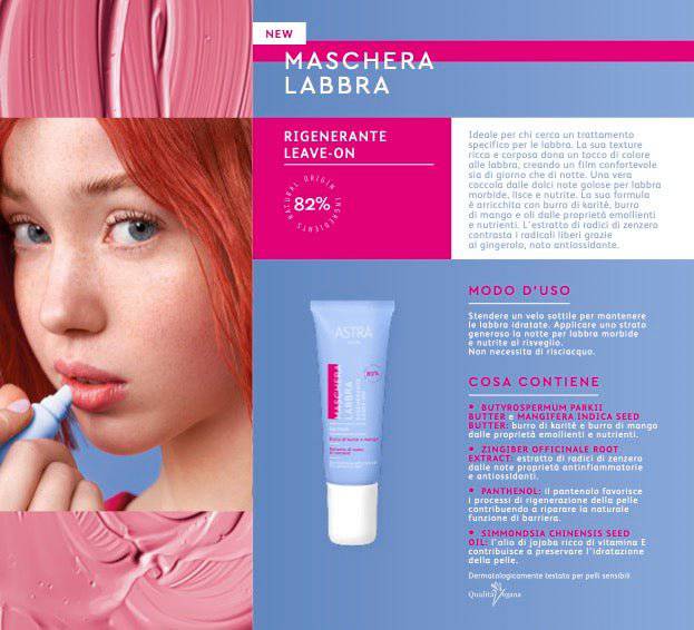 Astra Skin Maschera Labbra - Jasmine Parfums- [ean]
