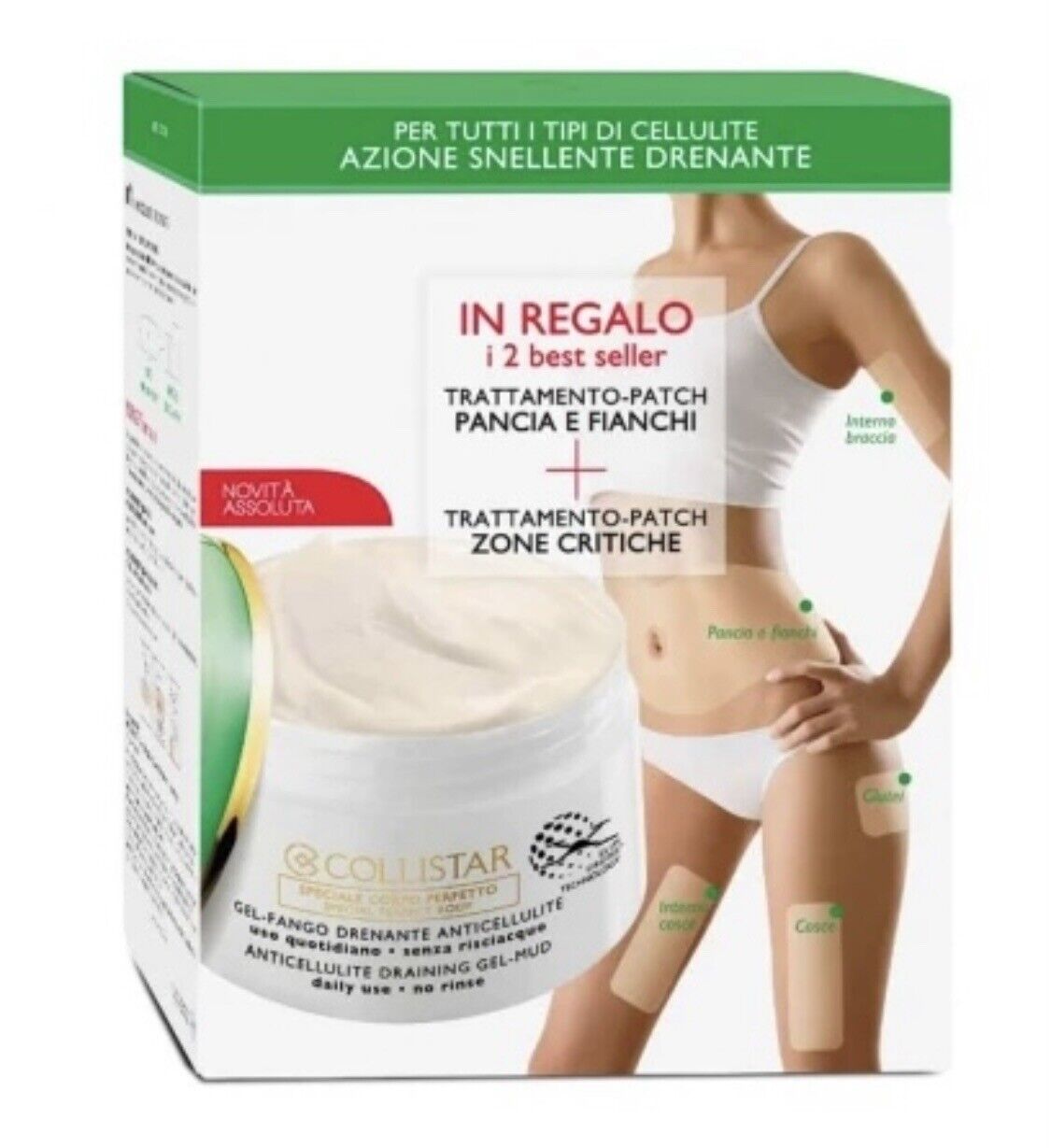 Collistar Gel Fango Drenante Anticellulite + 2 Patch Treatment Critical Areas - Jasmine Parfums- [ean]