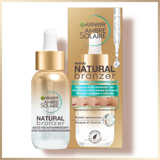 Garnier Ambre Solaire Natural Bronze Gocce Viso Autoabbronzanti - Jasmine Parfums- [ean]