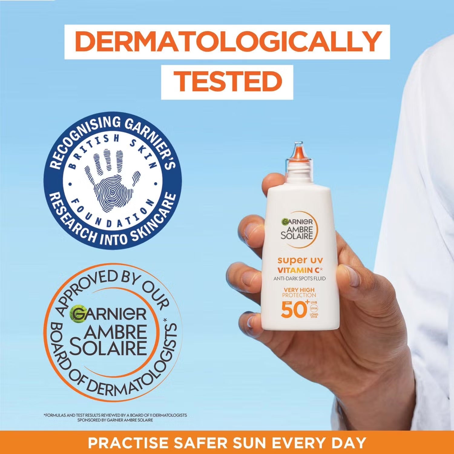 Garnier Ambre Solaire Fluido Anti-Macchie Vitamina C 40ml SPF50+ - Jasmine Parfums- [ean]