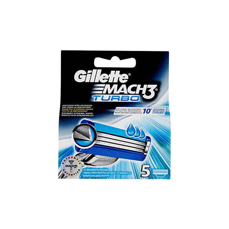 Gillette Mach3 Turbo Confezione da 5 - Jasmine Parfums- [ean]