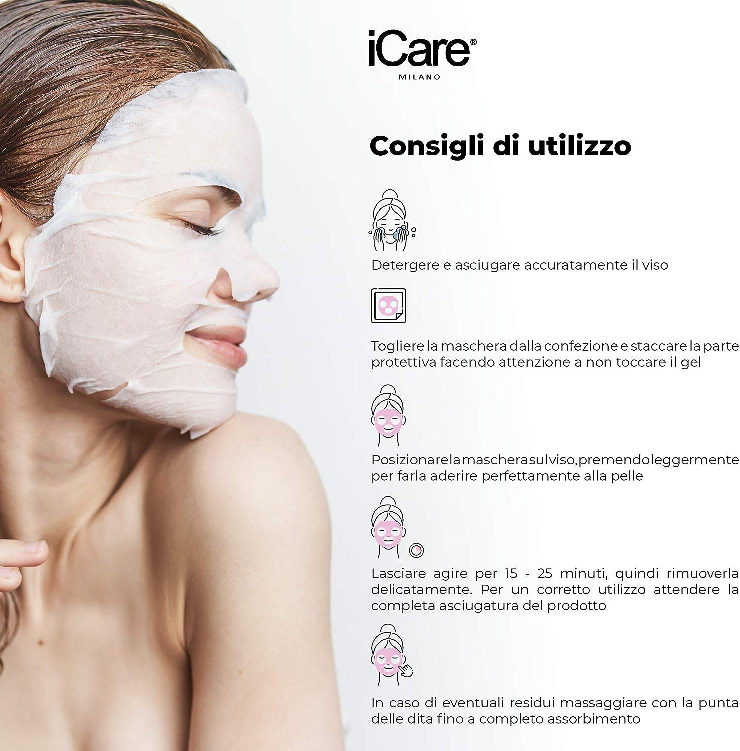 Icare Milano Maschera Anti Età Oro 24k Hydrogel Illuminante Idratante - Jasmine Parfums- [ean]