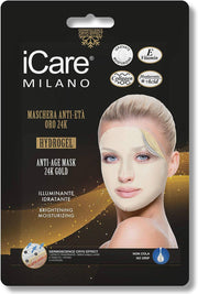 Icare Milano Maschera Anti Età Oro 24k Hydrogel Illuminante Idratante - Jasmine Parfums- [ean]