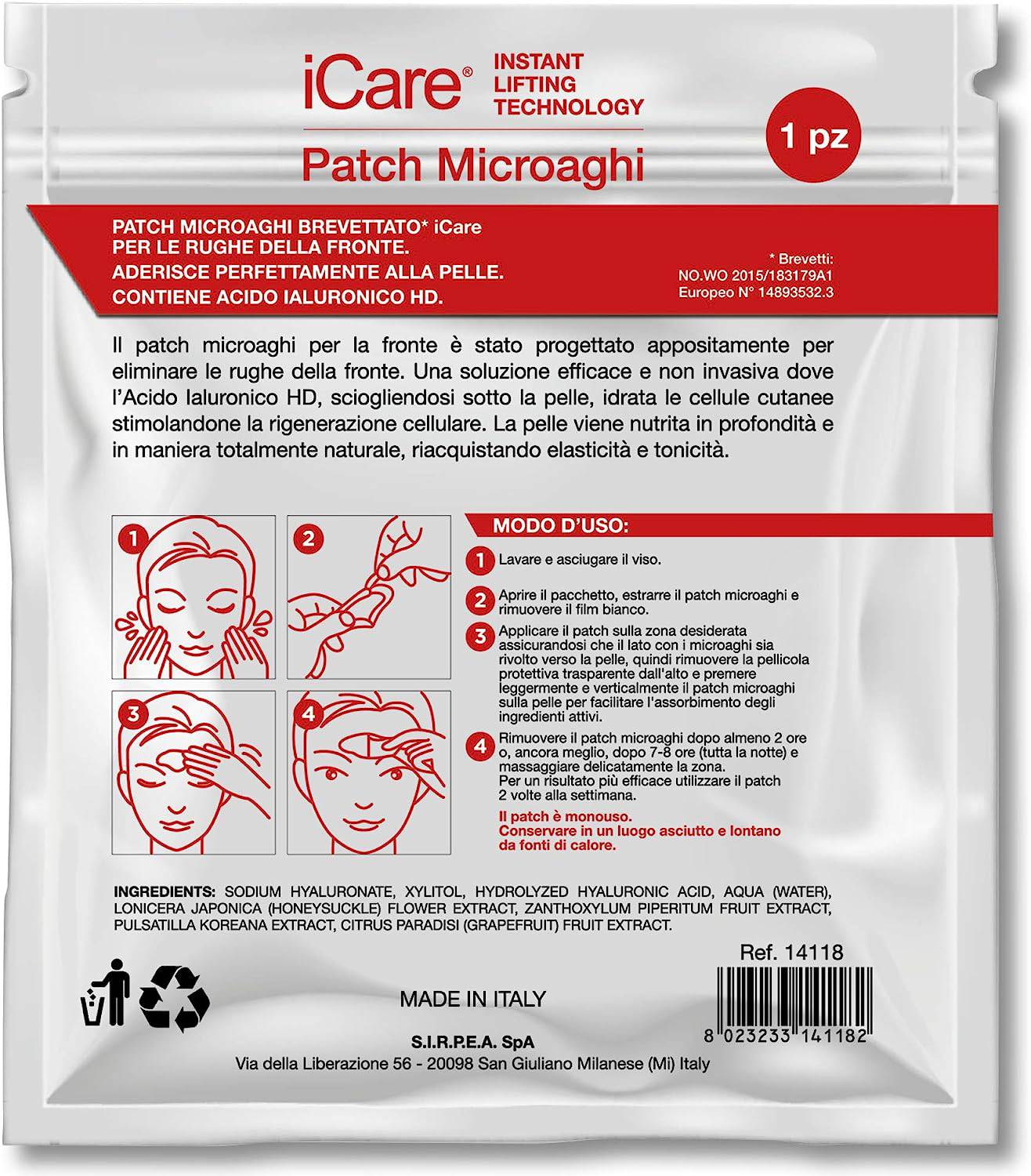 iCare Patch Microaghi Fronte 1 pezzo - Jasmine Parfums- [ean]