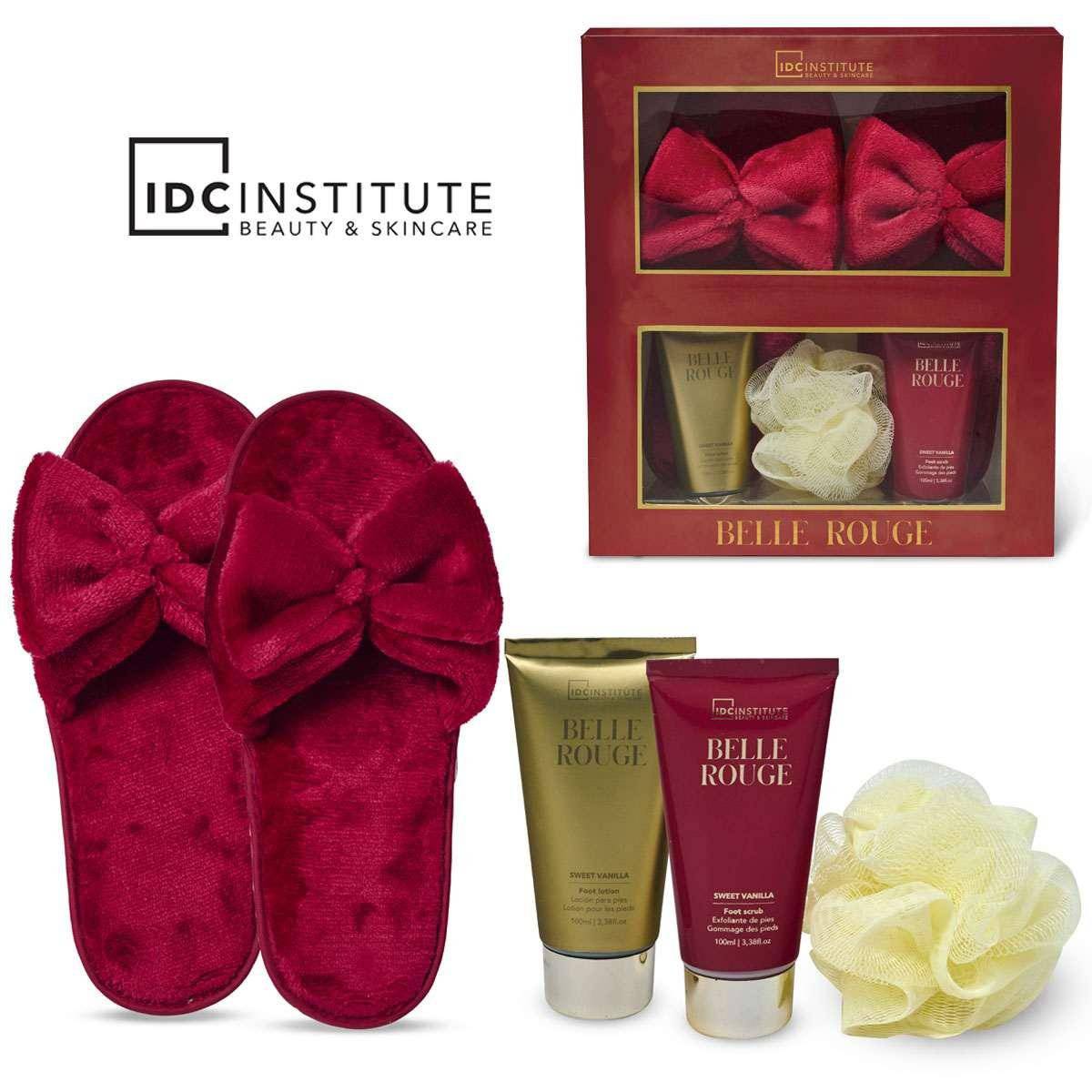 IDC Institute Belle Rouge Set con Pantofole Donna - Jasmine Parfums- [ean]