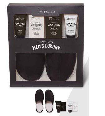 IDC Institute Men's Luxury Confezione con Pantofole - Jasmine Parfums- [ean]