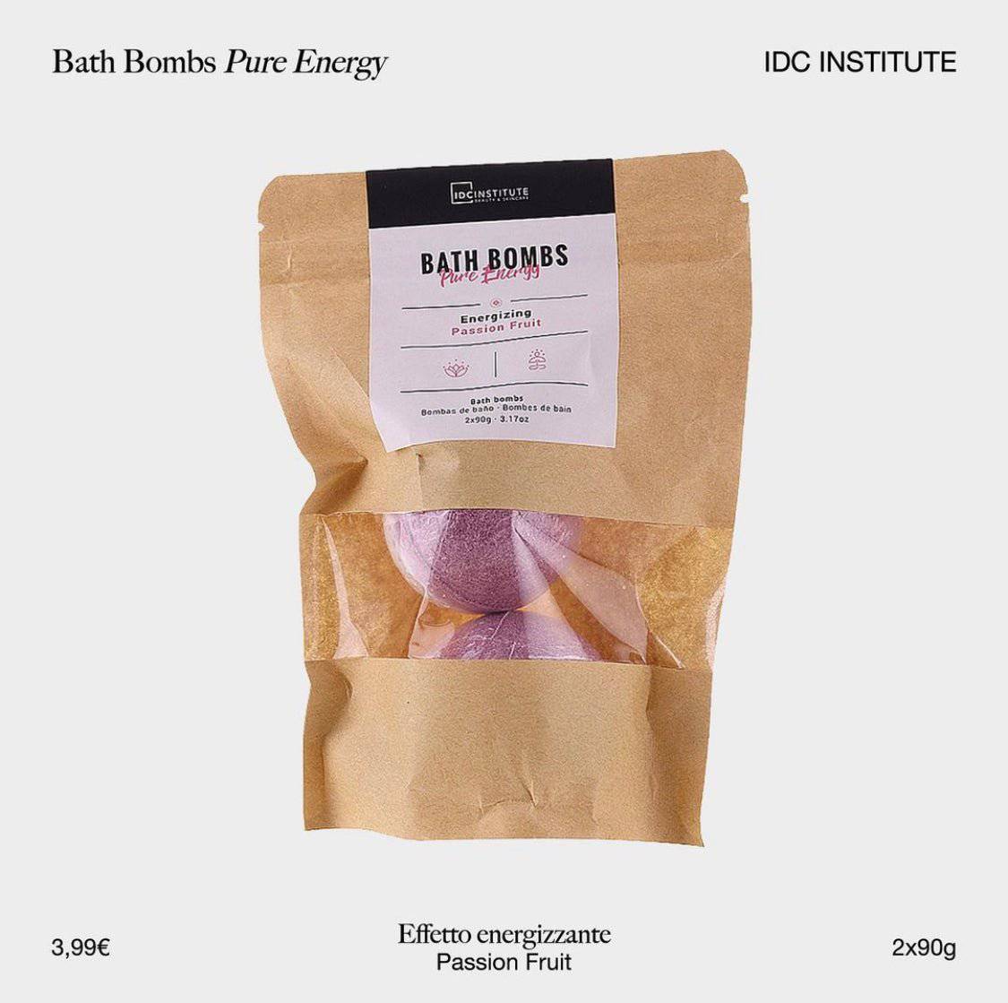 IDC Institute Bath Bombs Pure Energy 2x90gr - Jasmine Parfums- [ean]