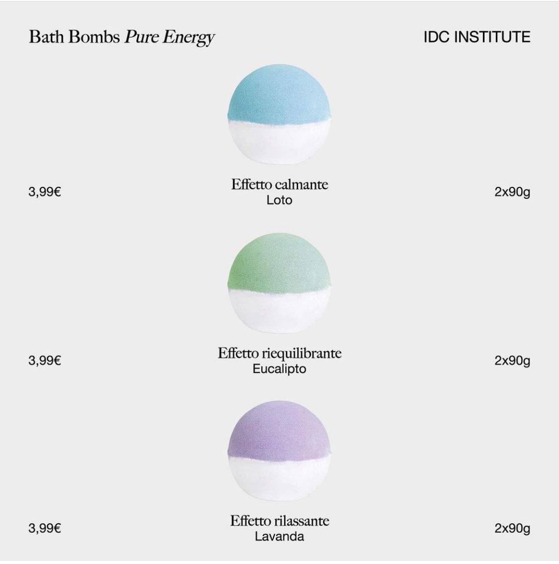 IDC Institute Bath Bombs Pure Energy 2x90gr - Jasmine Parfums- [ean]