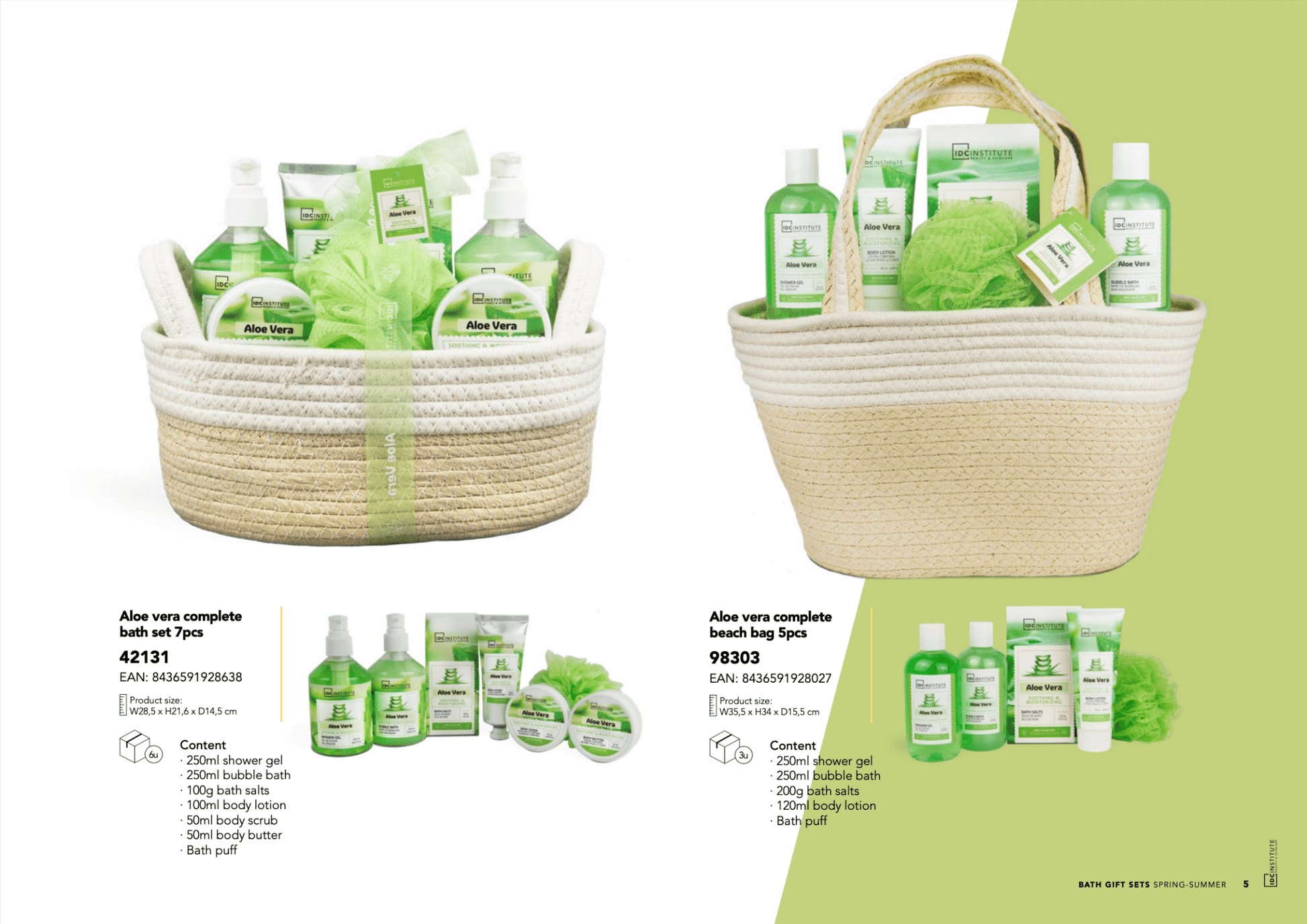IDC Institute Aloe Vera Bath Gift Set 7 Prodotti - Jasmine Parfums- [ean]
