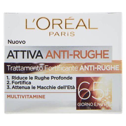 L'Oréal Crema Viso Giorno e Notte Attiva Anti-Rughe 65+ - Jasmine Parfums- [ean]