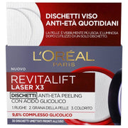 L'Oreal Revitalift Laser x 3 Dischetti Viso Acido Glicolico - Jasmine Parfums- [ean]