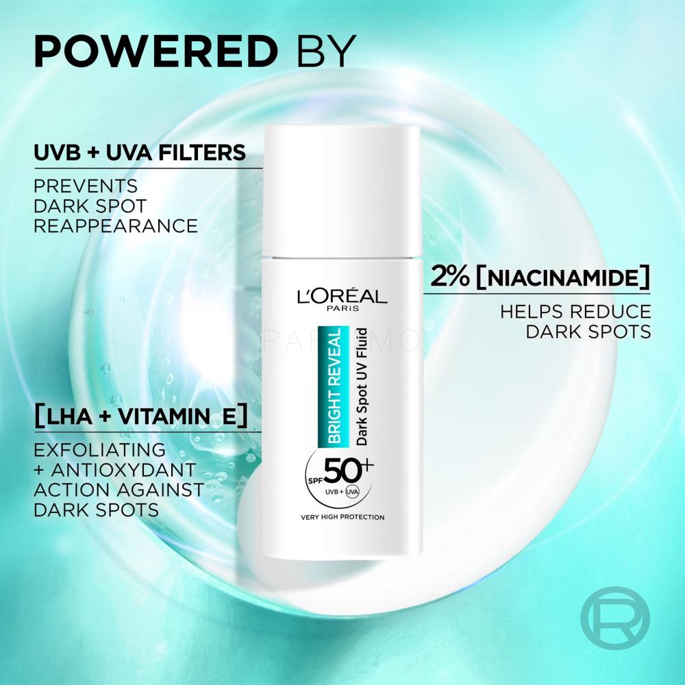 L&#39;Oréal Bright Reveal Fluido UV Anti-Macchie SPF50+ Niacinamide + LHA - Jasmine Parfums- [ean]