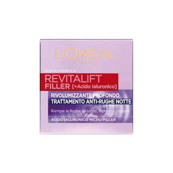 L&#39;Oréal Revitalift Filler [+Acido Ialuronico] Crema Antirughe Notte - Jasmine Parfums- [ean]
