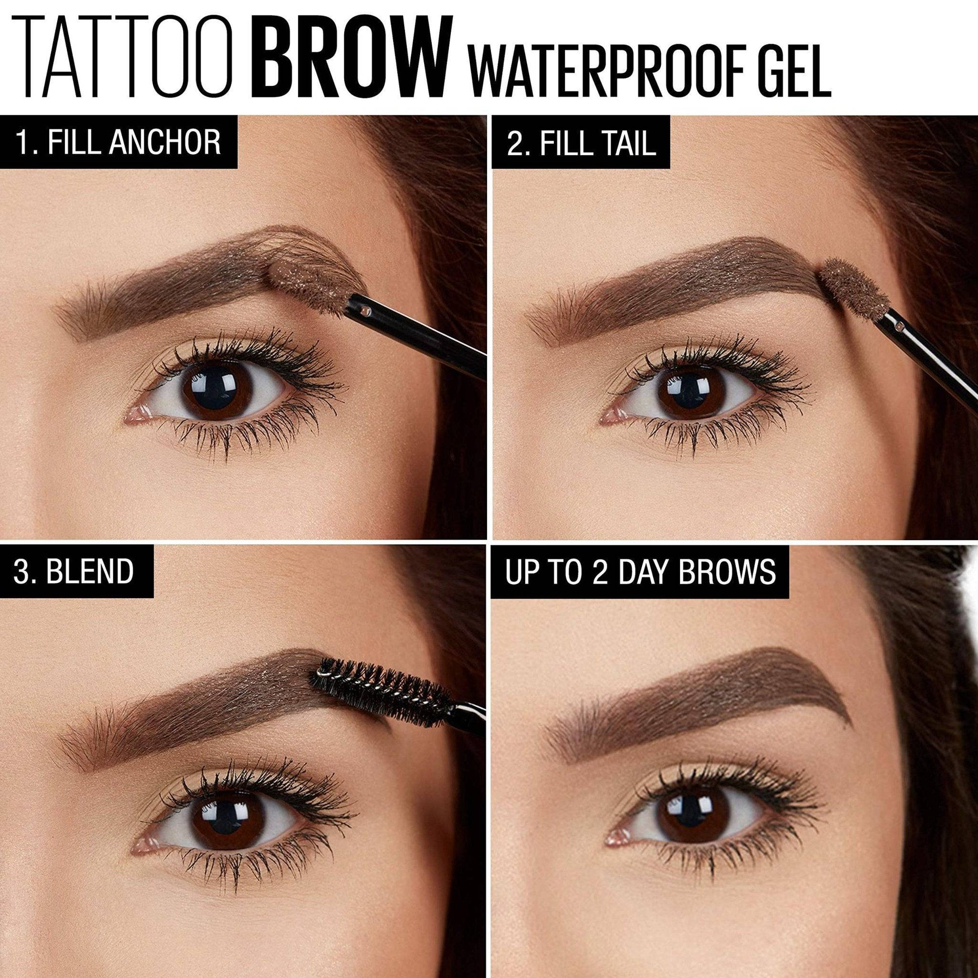 Maybelline Tattoo Brow Gel Sopracciglia Waterproof - Jasmine Parfums- [ean]