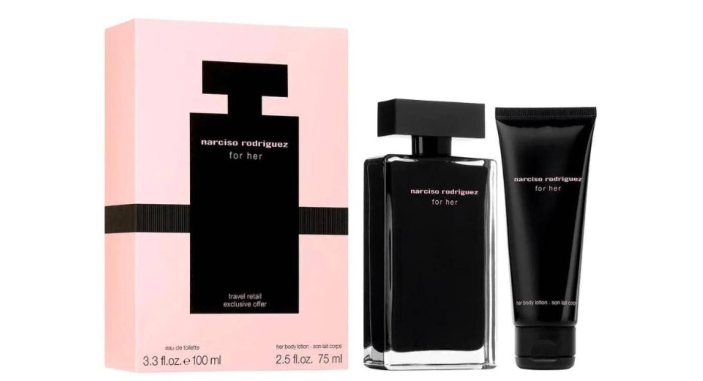 Narciso Rodriguez For Her Set Regalo 100ml EDT + 75ml Lozione Corpo - Jasmine Parfums- [ean]