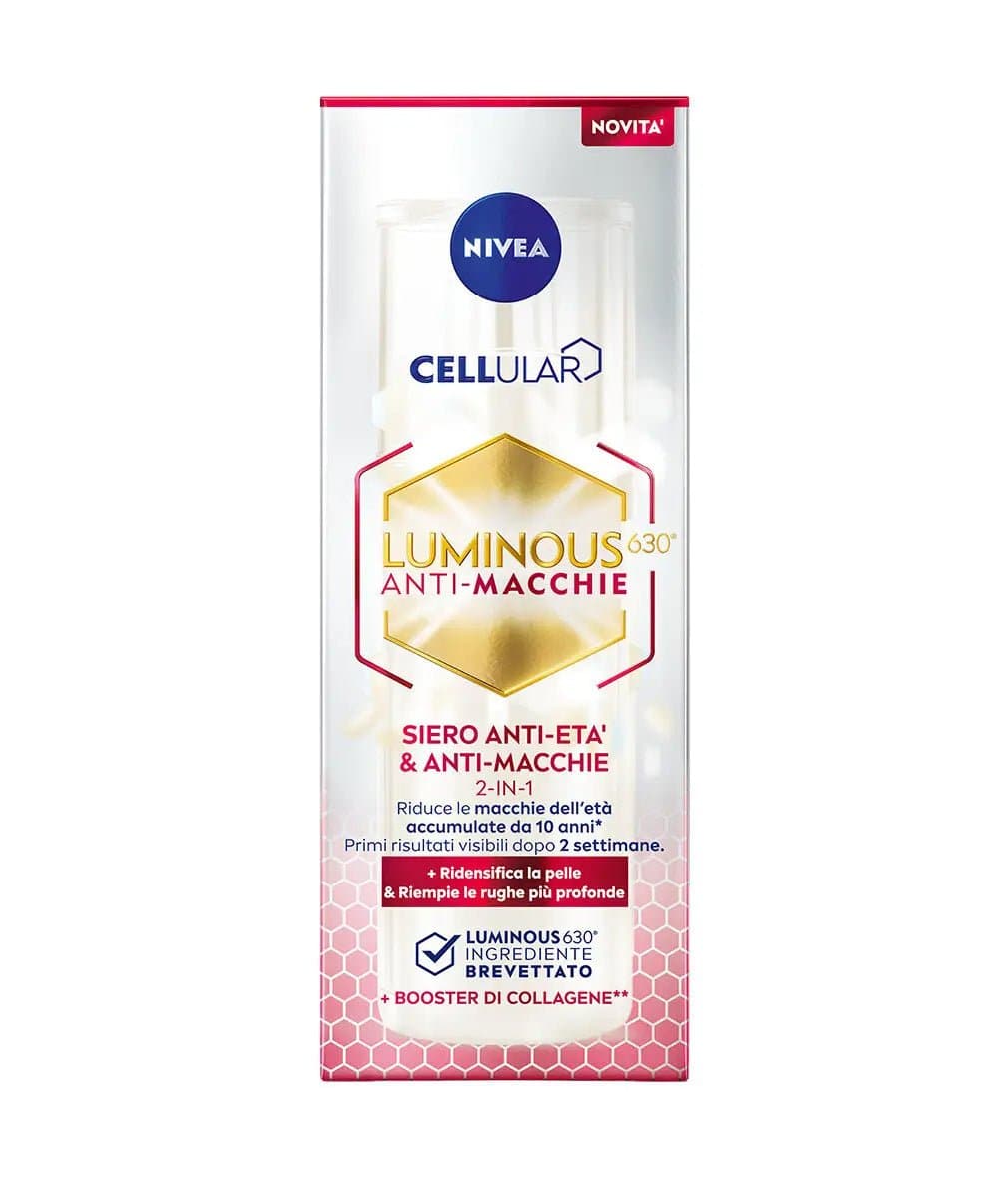 Nivea Cellular Luminous 630 Siero Anti Età e Antimacchie 2in1 con Booster di Collagene - Jasmine Parfums- [ean]