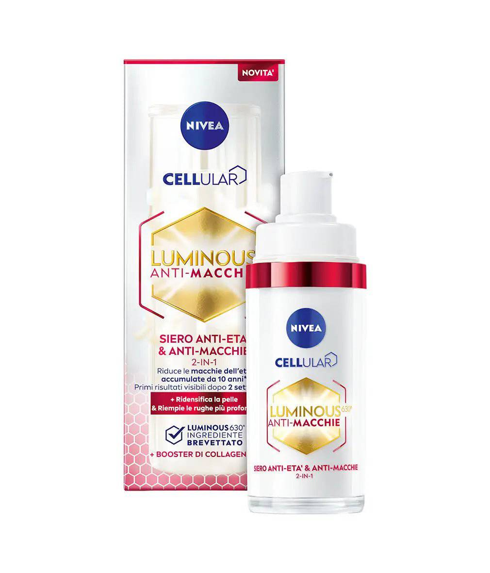 Nivea Cellular Luminous 630 Siero Anti Età e Antimacchie 2in1 con Booster di Collagene - Jasmine Parfums- [ean]