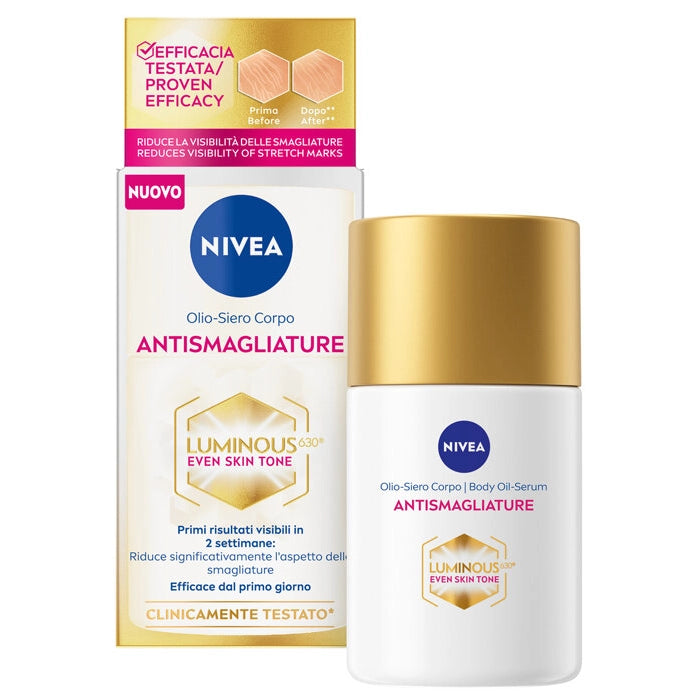 Nivea Luminous 630 Even Skin Tone Olio-Siero Corpo Antismagliature 100ml - Jasmine Parfums- [ean]