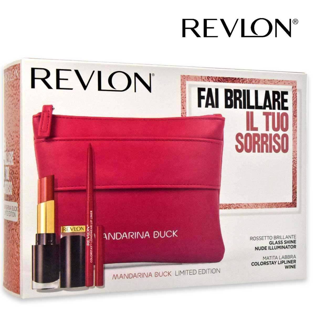 Revlon Limited Edition Makeup Kit Fai Brillare il tuo Sorriso Rossetto+Matita Labbra+Pochette - Jasmine Parfums- [ean]