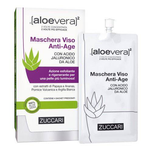 Zuccari Aloevera2 Maschera Viso Antiage 4 Sacchetti da 20 ml - Jasmine Parfums- [ean]